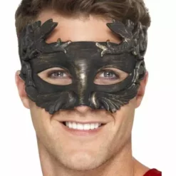 Antifaz De Guerrero Metálico Para Adulto