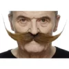 Bigote Repeinado Castaño Para Hombre