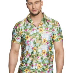 Camisa Hawaiana Colorida Para Hombre