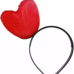 Diadema De Corazón Hilado Rojo