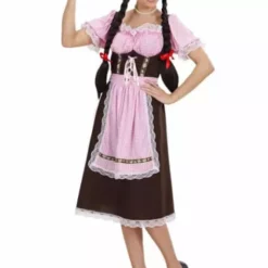 Disfraz De Bávara Rosa Para Mujer