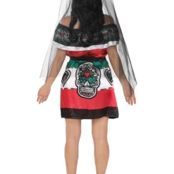 Disfraz De Dia De Los Muertos Mexico Para Mujer -Tradiciones Ventas disfraz de catrina mexicana para mujer 4