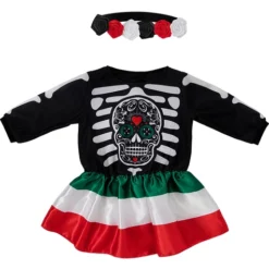 Disfraz De Catrina Para Bebé Niña -Tradiciones Ventas disfraz de catrina para bebe nina 3