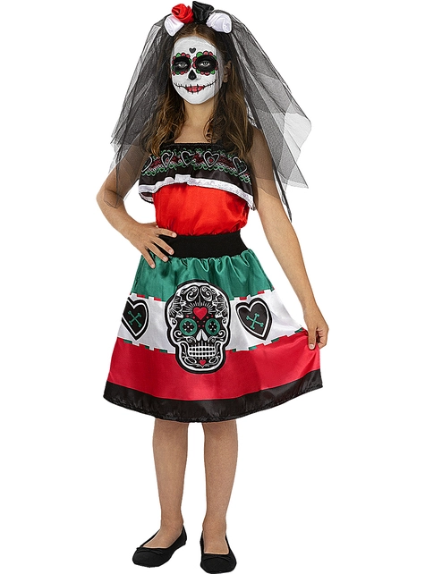 Disfraz De Catrina Para Niña 1 Disfraz De Catrina Para Niña