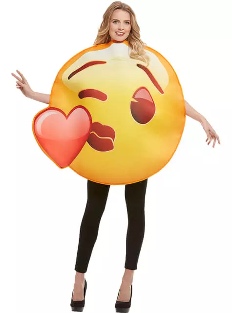 Disfraz De Emoji Beso De Corazón 1 Disfraz De Emoji Beso De Corazón