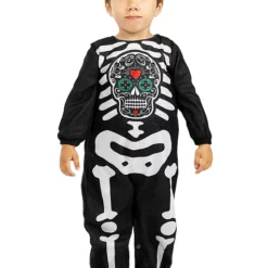 Disfraz De Esqueleto Día De Los Muertos Para Bebé -Tradiciones Ventas disfraz de esqueleto dia de los muertos para bebe 3