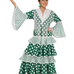 Disfraz De Flamenca Verde Para Niña