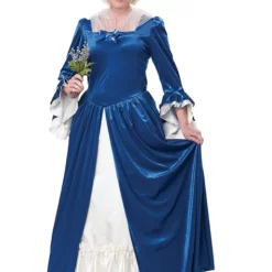 Disfraz De La Época Colonial Elegante Para Mujer -Tradiciones Ventas disfraz de la epoca colonial elegante para mujer 7