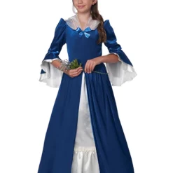 Disfraz De La Época Colonial Elegante Para Niña
