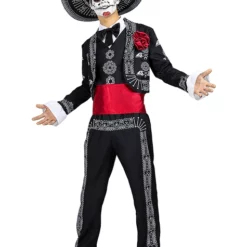 Disfraz De Día De Los Muertos Para Hombre -Tradiciones Ventas disfraz de mariachi para hombre 5