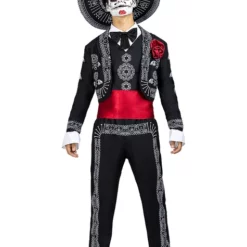 Disfraz De Día De Los Muertos Para Hombre Talla Grande