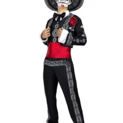 Disfraz De Día De Los Muertos Para Hombre Talla Grande -Tradiciones Ventas disfraz de mariachi para hombre talla grande 6