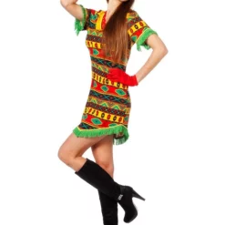 Disfraz De Mexicana Multicolor Para Mujer