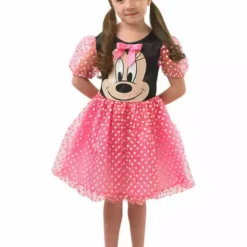 Disfraz De Minnie Mouse Rosa Para Niña