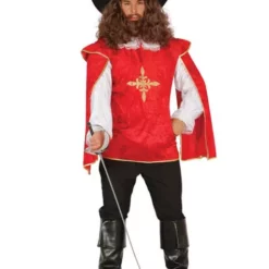 Disfraz De Mosquetero Rojo Para Hombre