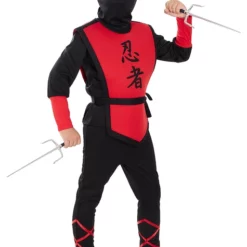 Disfraz De Ninja Rojo Para Niño