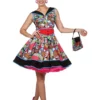 Vestido Pop Art Pin Up Para Mujer