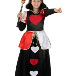 Disfraz De Reina De Corazones Clásico Para Niña
