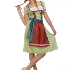 Disfraz De Tirolesa Verde Para Oktoberfest