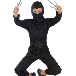 Disfraz Ninja Negro Para Niño