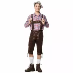 Lederhose Marrón Chocolate Para Hombre