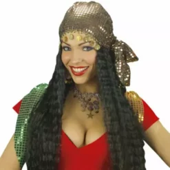 Peluca De Cíngara Con Pañuelo