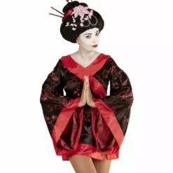 Peluca De Geisha Con Flores Para Mujer -Tradiciones Ventas peluca de geisha con flores para mujer 2