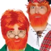 Peluca Y Barba Pelirroja Para Hombre