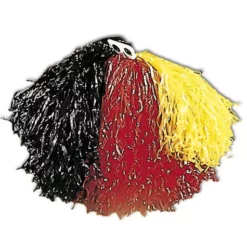 Pompón Negro, Rojo Y Amarillo