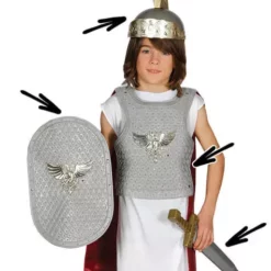 Set Romano Infantil Plateado