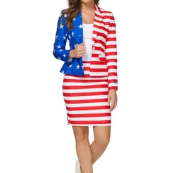 Traje De La Bandera De USA Para Mujer - Suitmeister