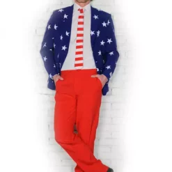 Traje De La Bandera De USA "Stars And Stripes" - Opposuits -Tradiciones Ventas traje stars and stripes opposuit 2
